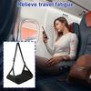 Adjustable Strap Airplane Foot Hammock Removable Pad Leg Comfort Mat Portable Desk Footrest  Flight