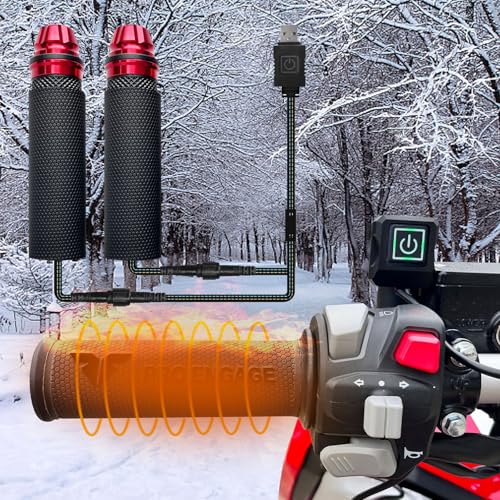 

Ziifun Нагреватель рукояток для мотоциклов, Нагреватель рукояток с обмоткой, USB-нагреватель, Мотоциклетные принадлежности, Нагреватель ручек, для мотоциклов, Трехуровневая температура