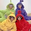 Unisex Teletubbies Fleece Onesie Pajamas: Cozy Cartoon Characters for Fall/Winter