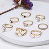 Fashion Zircon Ring, Bohemian Love Lightning 8-Piece Set Ring For Women