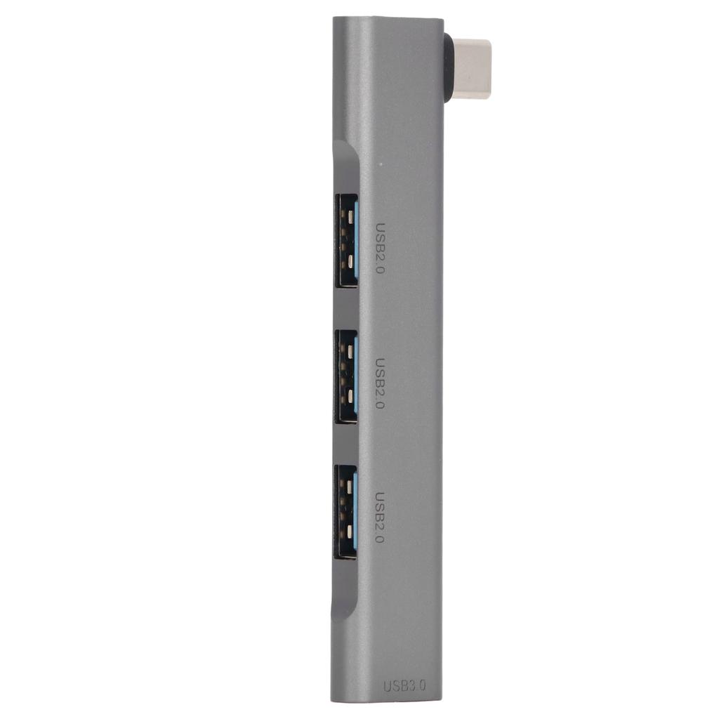 Typ C Hub 4 Ports USB3.0 2.0 5Gbps 480Mbps Aluminiumlegierung Plug and Play Grau USB C Dockingstation für Desktop Laptop
