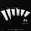 In Stock: 3g White Soft Tube for Cosmetic Refill with Inner Plug, Small Capacity Trial Size