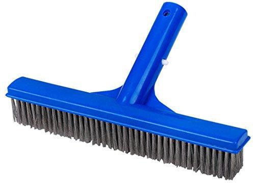 1Pcs 10 Inch Heavy Duty Algae Brush Anti-Rust Stainless Steel Bristle Cleaning Tool for Hot Tub Pond Swimming Pool