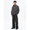 Modified Side Cut Denim Pants Black