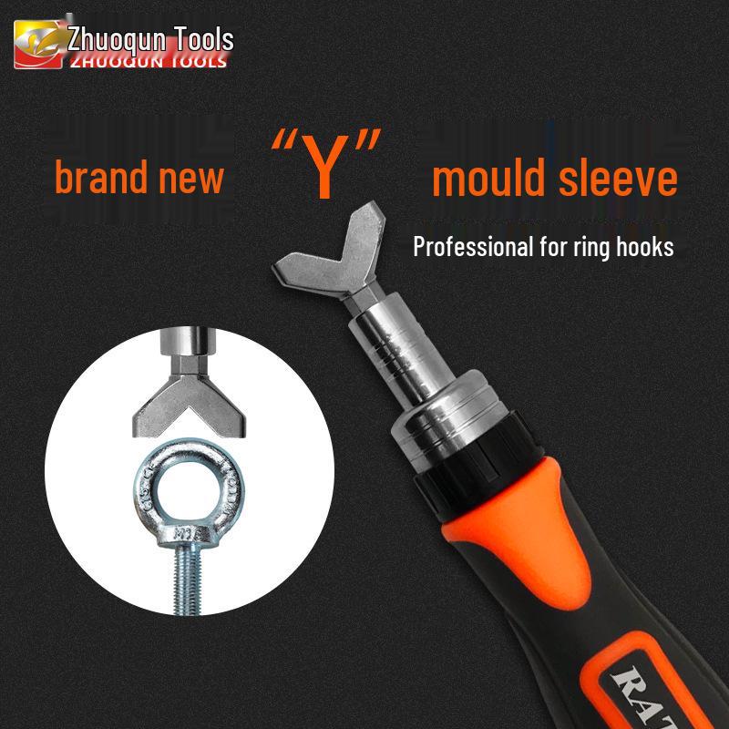 38-in-1 Multi-Use Ratchet Screwdriver Set with Odd-Shaped Bits for Household and Mechanical Repairs