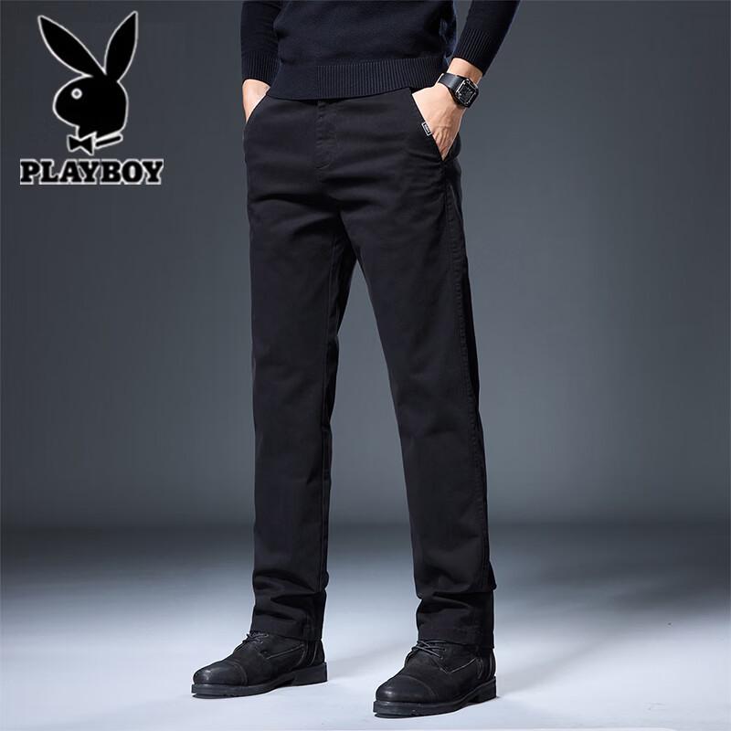 Playboy Men s Loose Straight-Leg Casual Business Pants 32