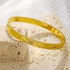 European Retro Zirconium & Titanium Bracelet - Fashionable, Versatile, Durable Gold Finish