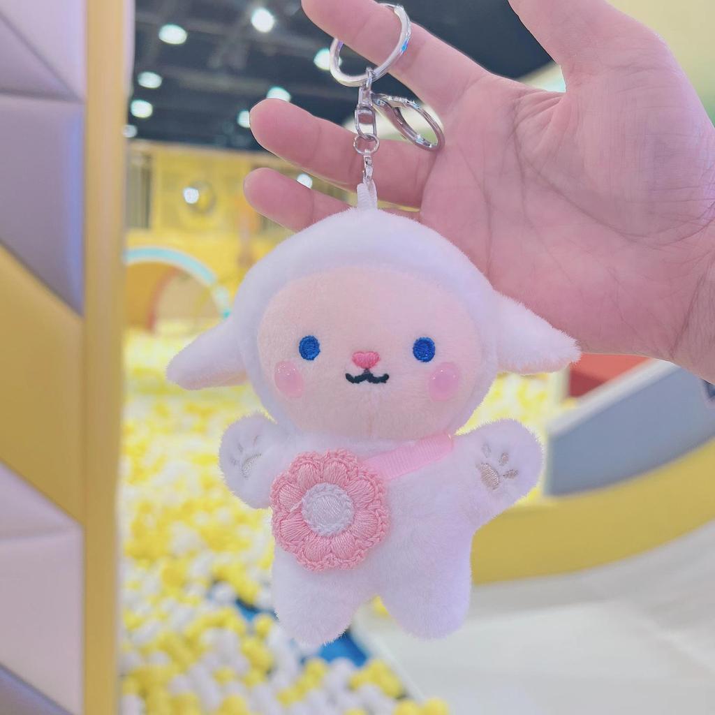 TikTok Sheep Plush Doll Keychain - Sheep Toy Pendant for Bags
