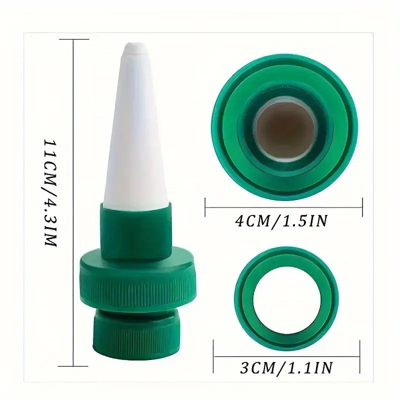 2/4 STÜCK Selbstbewässerungs-Tropfspieße, Automatische Tropfbewässerung für Zimmer- und Reisepflanzen, Gießflaschendüse