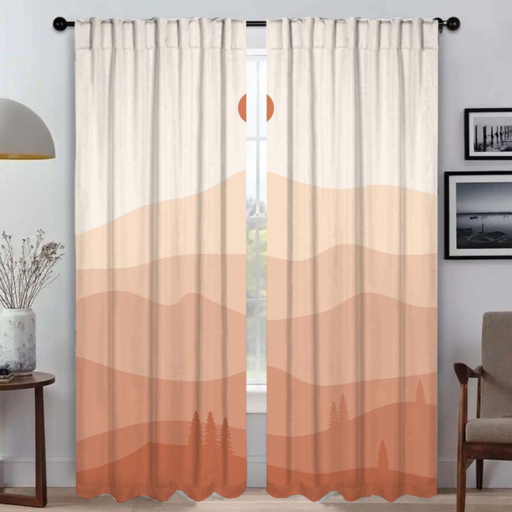 

Современные шторы для гостиной для камеры, солнцезащитные шторы, шторы для домашнего интерьера, 2 штуки, тюль для спальни, украшение на Хэллоуин, шторы W60xH90cmx2pcs-CL