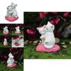 Valentine Day Cat Resin Figurine Gift For Valentines Day And Anniversaries