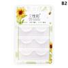 3Pairs Cross Strip White Eyelashes for Cosplay Makeup Natural Looking Long Lashes