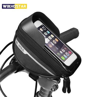 Borsa da Tubo Superiore 1L Porta Telefono Touch Screen Telaio Bici MTB Ciclismo Accessori Bicicletta
