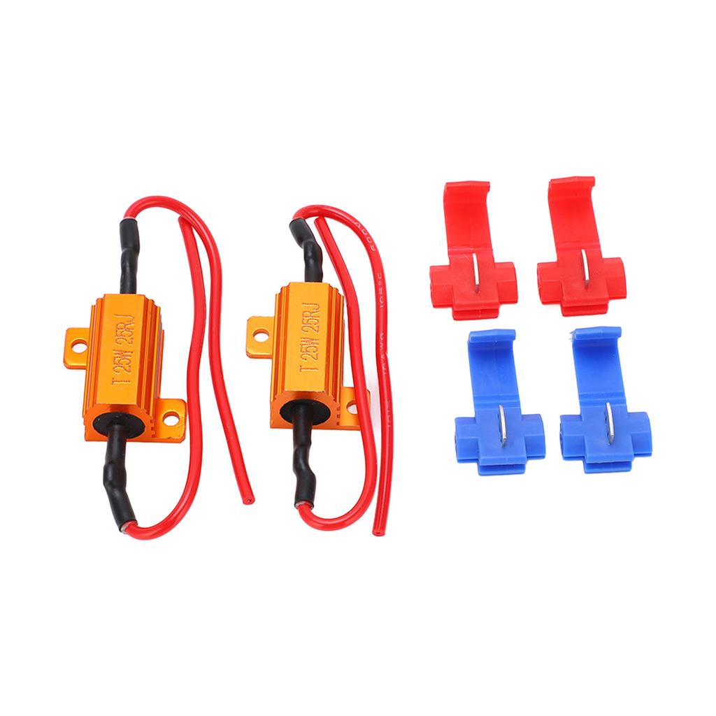 2set 25W 25 Ohm LED Widerstand Decoder Anti Korruption Langlebig Lastanzeige Widerstand