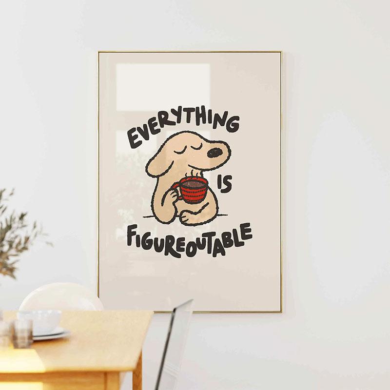 1pc Inspirational Quote Poster Wall Art Motivational Message Unique Gift Idea Poster Minimalistic Home Office Decor