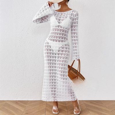 Women's Summer Sexy Knitted Beach Elegant Long Dress