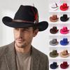 Fedora Hat Topper Hat Upturned Edge Jazz Hat Fashion Show Hats  Cowgirl Party Decorations