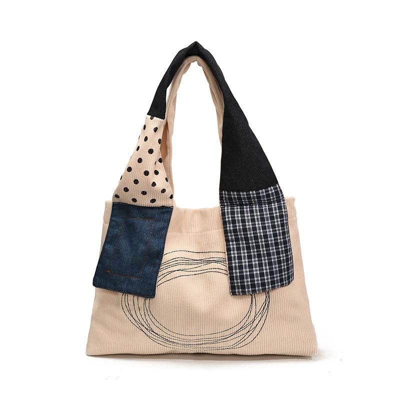 Stylish Retro Large-capacity Tote Bag, New Casual Student Class Shoulder Backpack