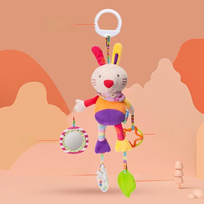 Infant Car Seat Hanging Toy With Plush Material And Interactive Sound For Newborns
