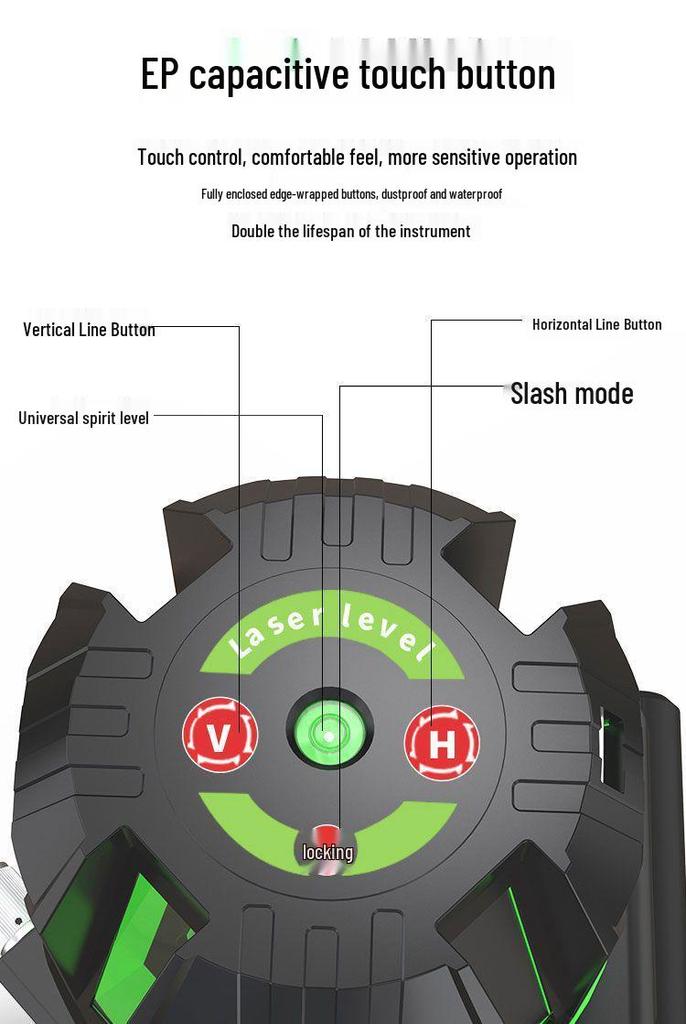 High-Precision Outdoor Automatic Green Infrared Laser Level with Strong Light and Fine Line