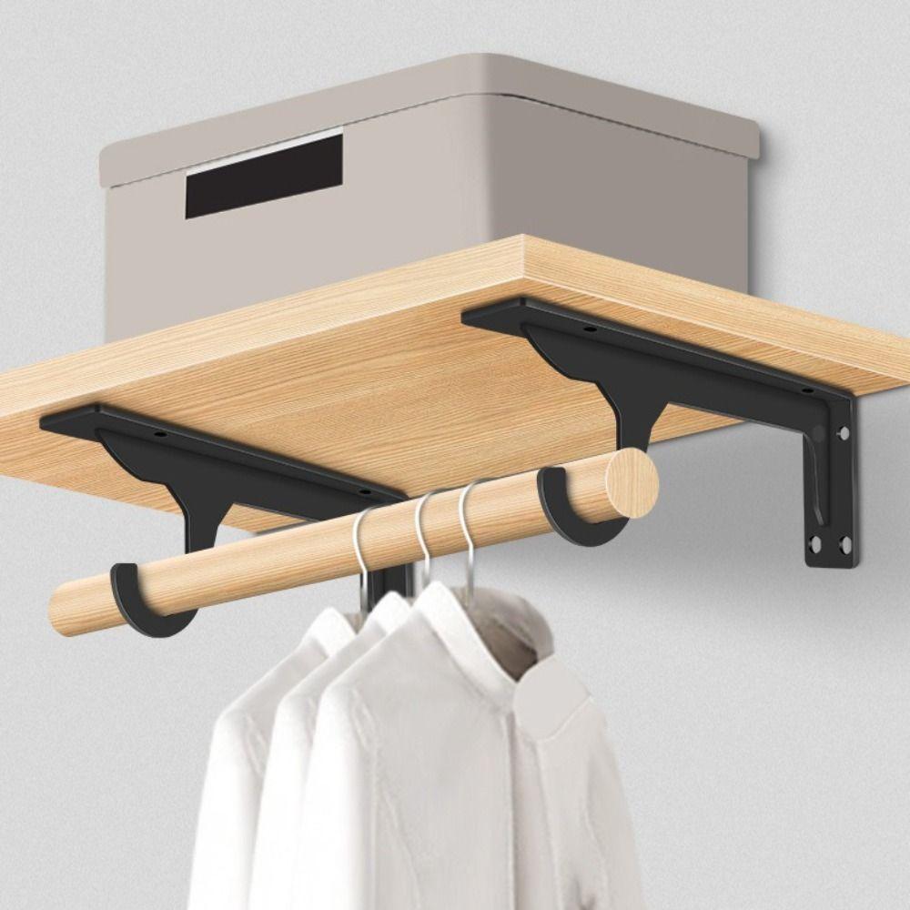 Heavy Duty Layer Board Support Metal Bracket Wall Supports Organizer Shelf Brackets Garden