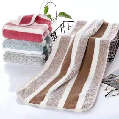 Yousheng Cleaning Towel Striped Print Multi Colors Face Washing Towels Gym Hand Towels Absorbent Cotton Towels Quick-Drying Kitchen Wiping Towels