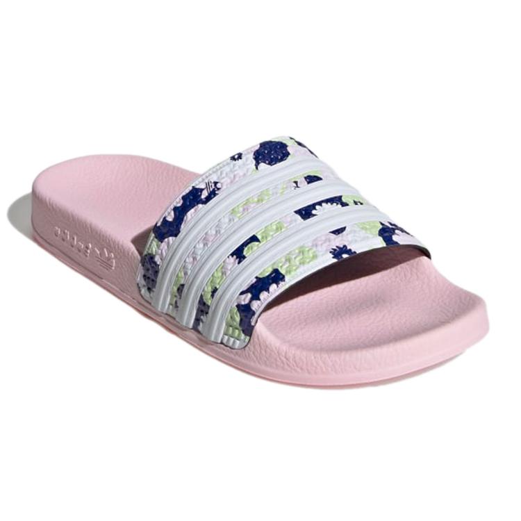 Nastolatki Adidas Originals ADILETTE Kapcie Outdoorowe Dziecięce Różowe GZ3692