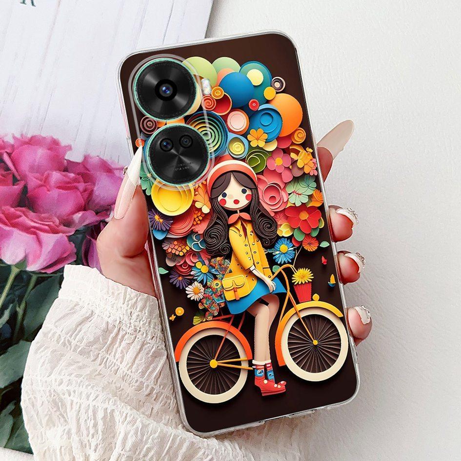 For Huawei Nova 11 SE Case Nova 12 SE Cover BNE-LX1 Funda Fashion Flower TPU Soft Silicone Phone Case For Huawei Nova 12SE Shell