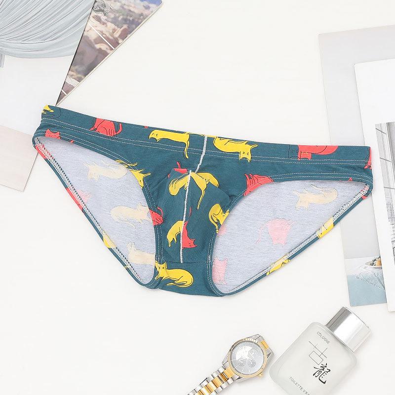 Pánské prodyšné jednovrstvé kalhotky s potiskem a nízkým pasem - Velká velikost, Kolekce Podzim/Zima 2020