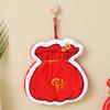 New Year Lucky Bag: Soft Coral Fleece Hanging Hand Towel - Absorbent and Thick for Kitchen or Bathroom Use