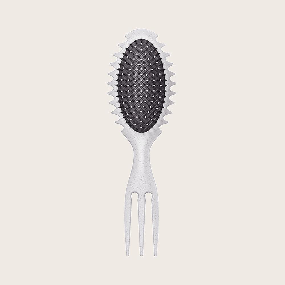 Natural Bristle Curling Comb Wheat Straw Material Define Styling Brush Air Bag Anti Static Comb Detangling Hair Brush Hair Tools