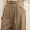Less 2025 Winter Wool Blend Straight-Leg Commuter Pants