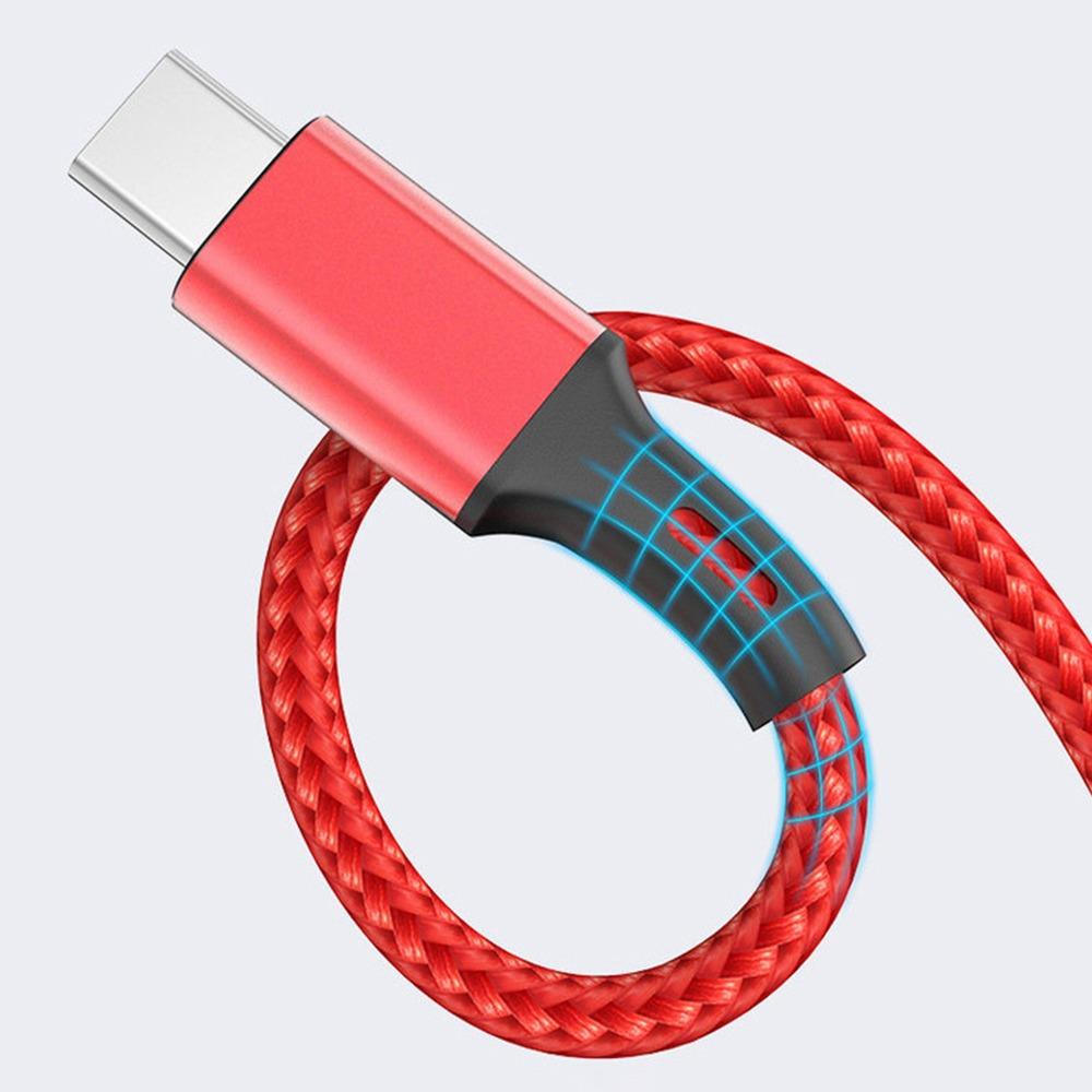Cable 3-In-1 Fast USB Charging Cable Data Sync Quick Charge Universal Phone Charger