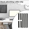 Monitor Installation Bracket Carbon Steel Under Desk Laptop Mount with Shock Absorbing Strips Protection Monitor Holder