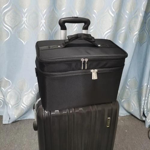 Professional Makeup Bag Large Capacity Cosmetic Organizer Standing Bridal Touch Up Bag