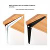 Triangular L Shaped Wall Mounting Bracket Corrosion Resistant Metal Support Bracket Black White for Garage Tool Shelf Organization