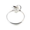 Silver Ring 'Goddess' White Silver (rhodium) - 13 Mm