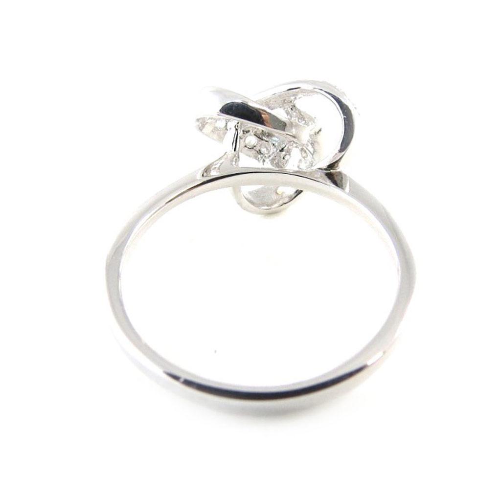 Silver Ring 'Goddess' White Silver (rhodium) - 13 Mm