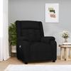 3143569 vidaXL Electric Recliner Armchair Black Fabric