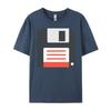 Floppy Computer Disk Herrenkleidung Luxus T-Shirt Street Schwarzes T-Shirt Herren T-Shirts Übergroß Buchstabe