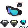 Adjustable Retro Full Face Mask Shield Goggles Glasses With Windproof And Anti-snow Blindness Features