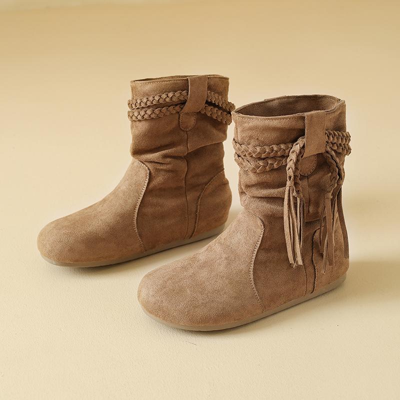 2025 New Stylish Meila Ankle Boots, Retro and Versatile, Slouchy Boots.