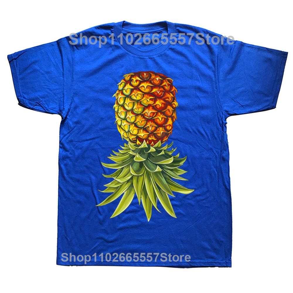 Lustig Wirklich Wie Invertiert Auf Dem Kopf Ananas T-Shirts Herren Mode Lässiges T-Shirt Baumwolle Locker Übergroßes T-Shirt