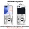 Vintage Camera Pattern Case For Samsung Galaxy Z Flip 8 7 FE 6 5 Z Flip8 Flip7 Flip6 Magnetic Clear Hard PC Folding Phone Cover