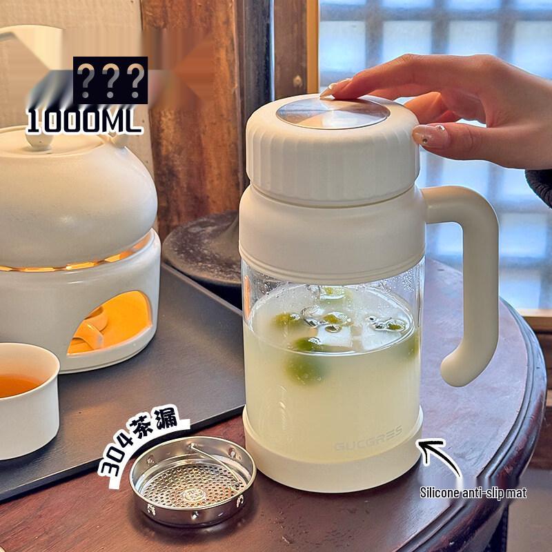 ZISIZ Simple Large Capacity Glass Water Cup