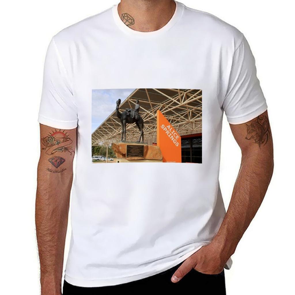 Alice Springs Railway Station Australia Tshirt Big Size Short Sleeve Casual Top