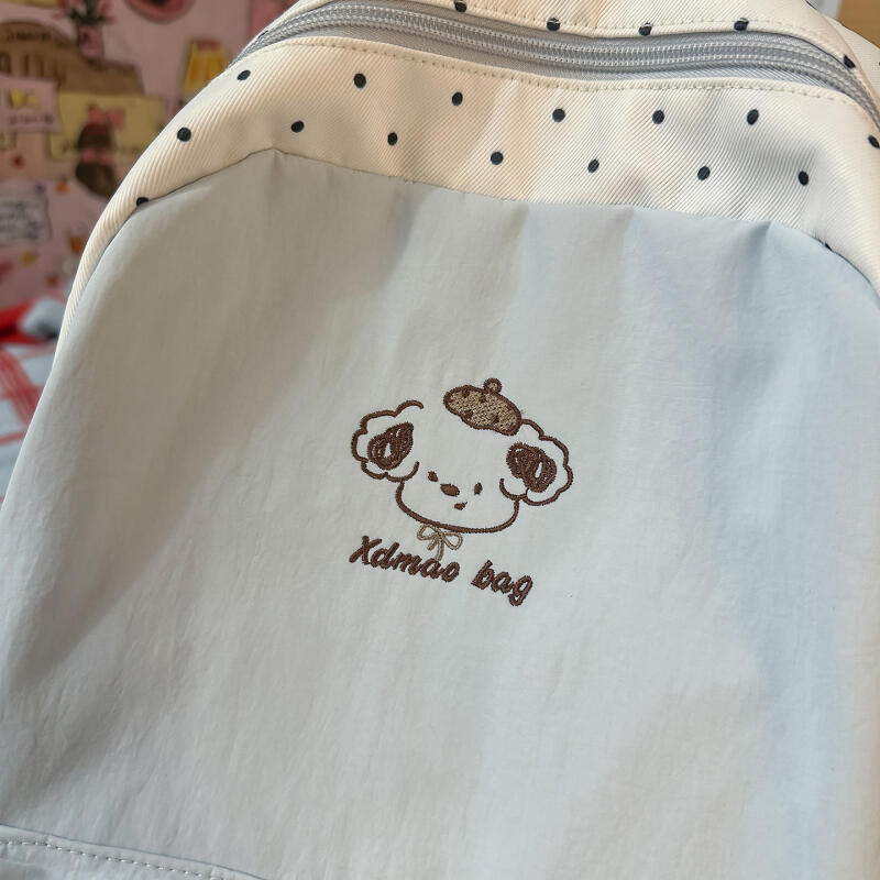 College Style Women's Backpack Colored Student Schoolbag Lightweight Backpack