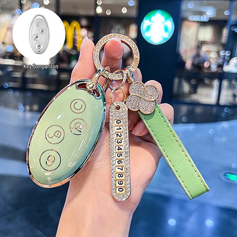 Compatible Key Case for BYD Models: Dolphin, Han, Qin Plus DMi, Song Pro, Yuan, Tang, Seagull EV, Destroyer 05, Seal 06