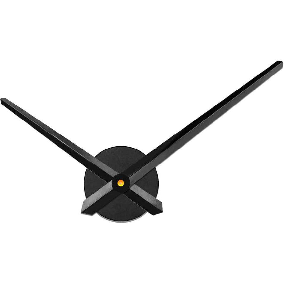 Mintime Large Wall Clock 3D Clock Hands with Clock Mechanism & Wall Sticker Wall Decorations for Livingroom House Office