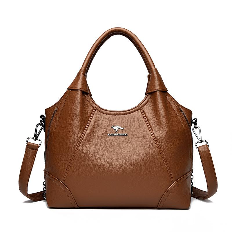 Crossbody-Tasche mit großem Fassungsvermögen, trendiger multifunktionaler Rucksack aus weichem Leder, lässige Damen-Einzelschultertasche